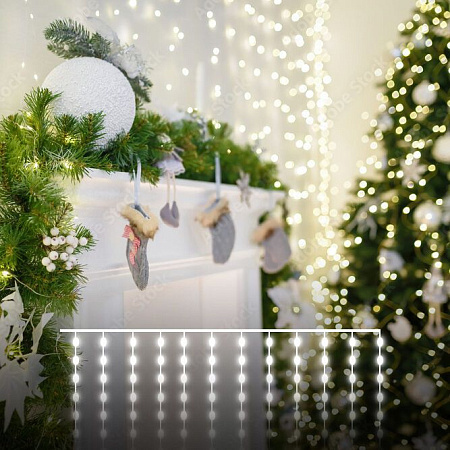 Гирлянда занавес "роса" Eurosvet 200-006 a060422 Гирлянда занавес "роса" Eurosvet 200-006 a060422