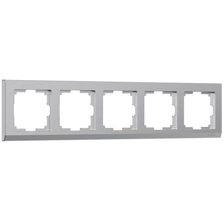 Рамка на 5 постов серебряная Werkel Stark W0051806 4690389161940 a050907 Рамка на 5 постов серебряная Werkel Stark W0051806 4690389161940 a050907