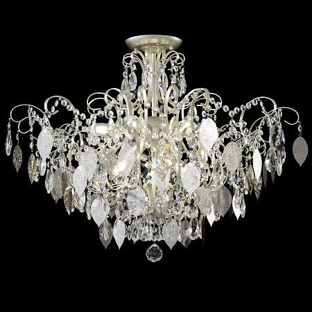 Люстра потолочная Crystal Lux ESMIRALDA PL9 SILVER