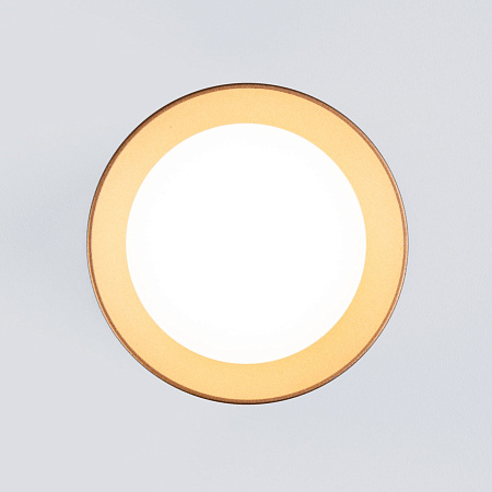 Светильник потолочный светодиодный Elektrostandard Topper DLR021 9W 4200K золото матовый (a049492)