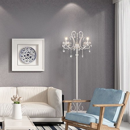 Торшер Eurosvet Etna 12205/3F белый Strotskis 00000059684