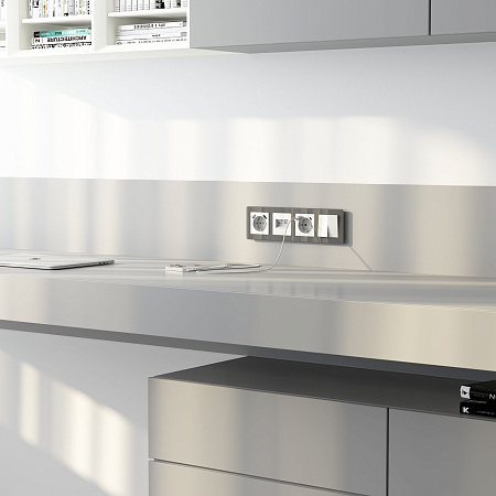 Накладка для двойной розетки Еthernet RJ-45 Werkel белый W1191141 Накладка для двойной розетки Еthernet RJ-45 Werkel белый W1191141