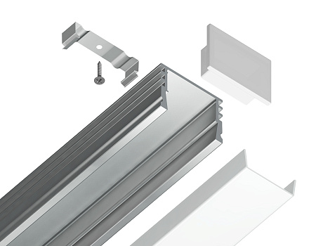 Накладной профиль для светодиодной ленты Ambrella light ILLUMINATION GP1750AL