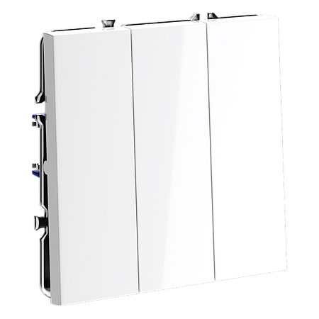 Выключатель встраиваемый VOLTUM S70 трехклавишный (белый глянцевый) VLS030101 Выключатель встраиваемый VOLTUM S70 трехклавишный (белый глянцевый) VLS030101