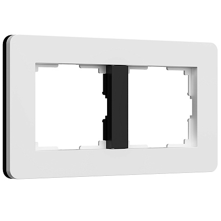 Рамка на 2 поста Werkel Split белый/черный, soft-touch W0023068 a067989 Рамка на 2 поста Werkel Split белый/черный, soft-touch W0023068 a067989