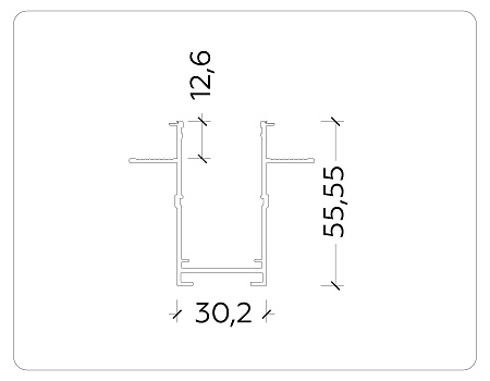 Шинопровод встраиваемый Ambrella light Magnetic 220V GL1010 Шинопровод встраиваемый Ambrella light Magnetic 220V GL1010