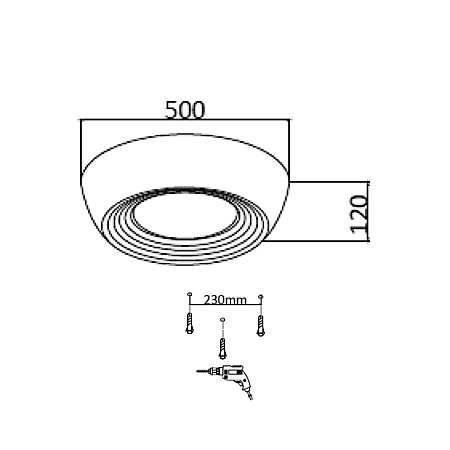 Светильник потолочный светодиодный Sonex CRONUS 7716/54L