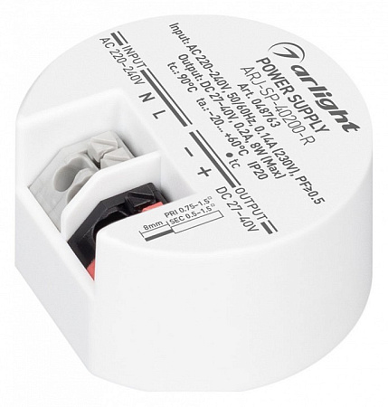 Блок питания 8Вт 27-40В IP20 Arlight ARJ-SP 048763 Блок питания 8Вт 27-40В IP20 Arlight ARJ-SP 048763