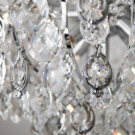 Хрустальная люстра Eurosvet Crystal 10080/12 хром/прозрачный хрусталь Strotskis 00000081821 Хрустальная люстра Eurosvet Crystal 10080/12 хром/прозрачный хрусталь Strotskis 00000081821