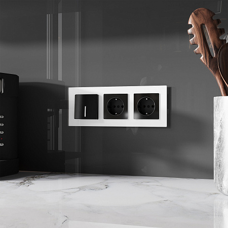 Розетка с заземлением и шторками Werkel черный W1171148 Розетка с заземлением и шторками Werkel черный W1171148