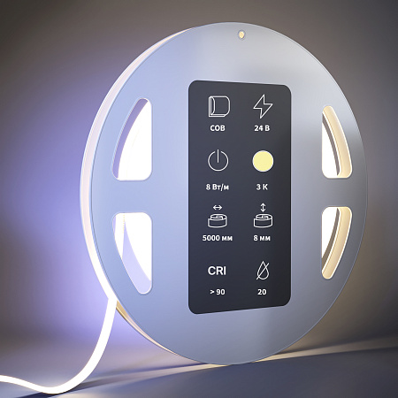 Светодиодная лента Maytoni 8Вт/м 3000К 24V IP20 Ultra 201071 Светодиодная лента Maytoni 8Вт/м 3000К 24V IP20 Ultra 201071