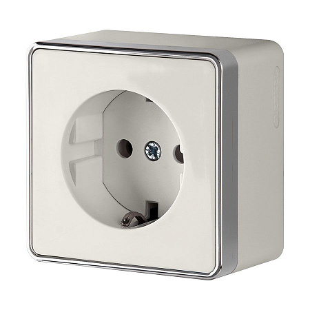 Розетка с заземлением слоновая кость Werkel Gallant W5071003 4690389164477 a051552