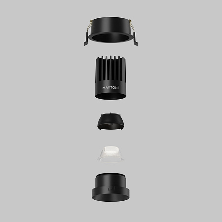 Светильник встраиваемый светодиодный Maytoni Dip DL117-15W-4K-B