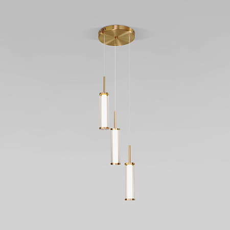 Светильник подвесной светодиодный Eurosvet Stark 50386/3 LED латунь a067954 Светильник подвесной светодиодный Eurosvet Stark 50386/3 LED латунь a067954