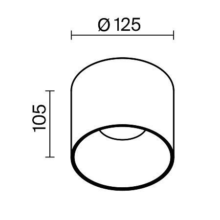 Светильник потолочный Maytoni Alfa LED C064CL-01-25W3K-D-RD-WB