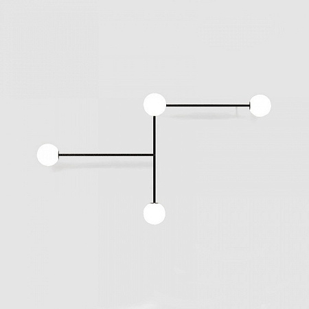 Светильник настенный Imperiumloft LINES 4 черный LINES-13 189565-26 Светильник настенный Imperiumloft LINES 4 черный LINES-13 189565-26