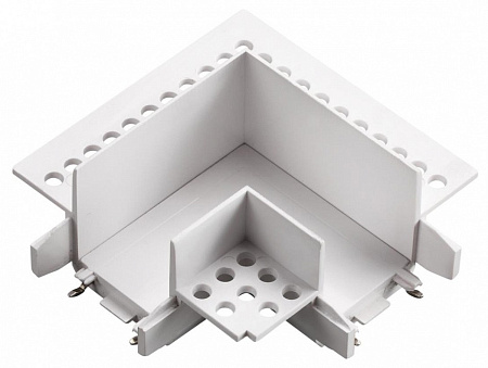 Соединитель угловой L-образный для треков встраиваемых Novotech Smal 135281 Соединитель угловой L-образный для треков встраиваемых Novotech Smal 135281