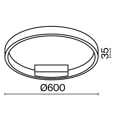Светильник потолочный светодиодный Maytoni Rim MOD058CL-L35WK