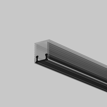 Рассеиватель для профиля 08×09 (Чёрный, 2 м), Maytoni ALM-0809-B-DF-2M 642018 Рассеиватель для профиля 08×09 (Чёрный, 2 м), Maytoni ALM-0809-B-DF-2M 642018