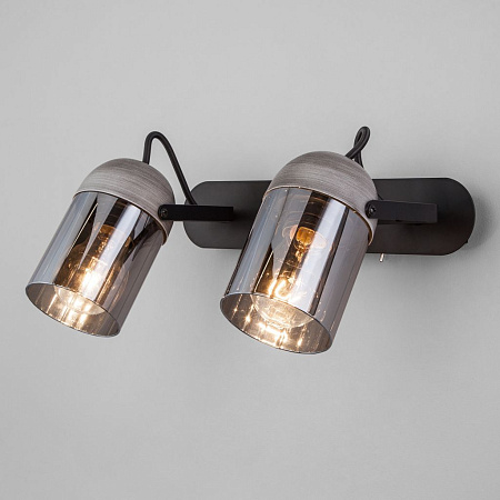 Спот Eurosvet Mars 20122/2 черный/тертый серый a052951 Спот Eurosvet Mars 20122/2 черный/тертый серый a052951