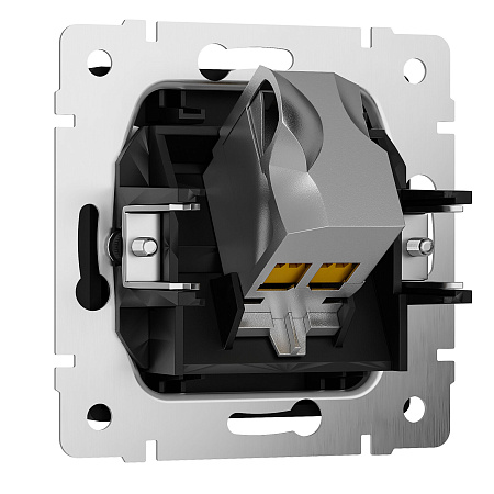 Розетка Ethernet RJ-45 cat. 6A экранированная черный матовый Werkel W5120108 a069685