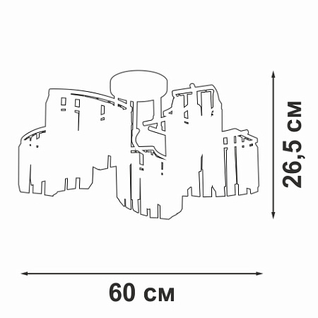 Люстра потолочная Vitaluce V5884-0/5PL