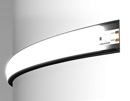 Накладной гибкий профиль для светодиодной ленты Ambrella light ILLUMINATION GP1600BK