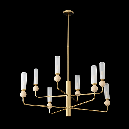 Люстра на штанге Crystal Lux SIMPLY SP8 BRASS 4080/308 Люстра на штанге Crystal Lux SIMPLY SP8 BRASS 4080/308