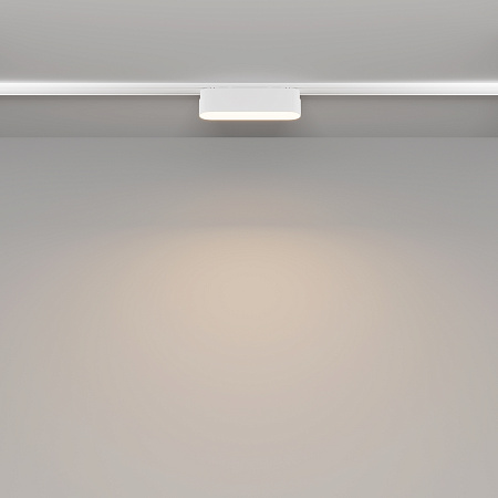 Трековый магнитный светодиодный светильник Maytoni Radity Basis TR080-1-6W3K-W Трековый магнитный светодиодный светильник Maytoni Radity Basis TR080-1-6W3K-W