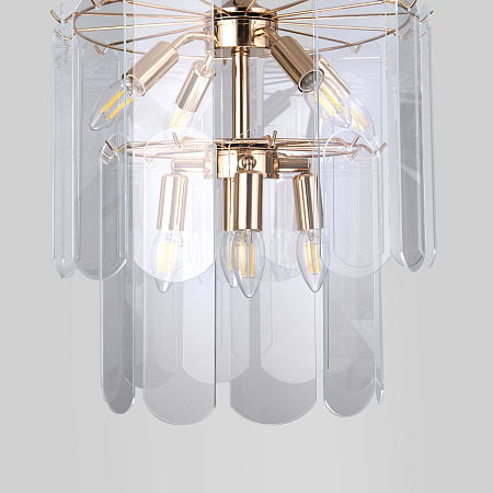 Люстра подвесная Eurosvet Claire 60170/8 золото a069011 Люстра подвесная Eurosvet Claire 60170/8 золото a069011