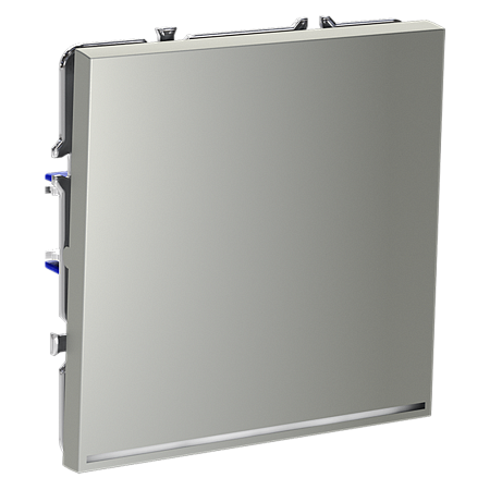 Выключатель встраиваемый VOLTUM S70 одноклавишный с подсветкой (сталь) VLS010205 Выключатель встраиваемый VOLTUM S70 одноклавишный с подсветкой (сталь) VLS010205