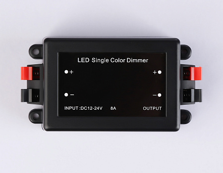 Контроллер диммер для одноцветных лент с радио пультом 2.4G 8A 12V 96W 24V 192W Ambrella light GS GS11001