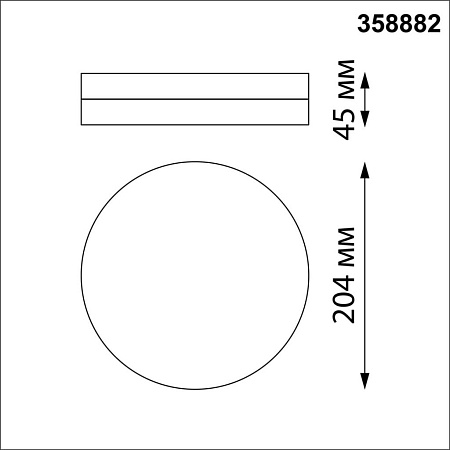Потолочный светодиодный светильник Novotech OPAL 358882
